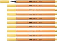 STABILO - Fineliner - point 88-10er Pack - hellgelb