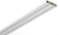 GARDINIA Vorhangschienen-Set, 2-l&auml;ufig, Inkl. Zubeh&ouml;r, Wei&szlig;, 3 x 120 cm