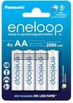eneloop, AA/Mignon NI-MH Akku, 4er-Pack, Kapazit&auml;t mit min. 2000 mAh, Ready-to-Use