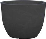 Siena Garden Gef&auml;&szlig; Bristol schwarz Granit &Oslash; 50x38,4 cm