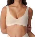 Sloggi Damen Zero Feel Lace 2.0 Bralette, Angora, XL