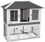 Kerbl Pet Nagerstall Villa, Kleintierstall, Nagerstall, 118x68x118cm, Holz, Hasen,
