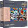 Trefl - Holzpuzzle, Bunte Luftballons Puzzle - 1000 Teile, Wood Craft,