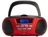 Aiwa BBTU-300RD CD-Radio Rot-Schwarz USB Bluetooth AUX-IN-Eingang