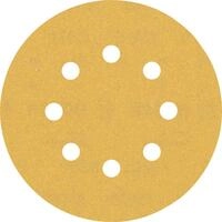 Bosch 5x EXPERT C470 Schleifblatt mit 8 L&ouml;chern (f&uuml;r Farbe auf Holz, Hartholz, &Oslash;