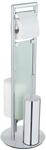 WENKO Edelstahl Stand WC-Garnitur Mod. Sulmona, mit Toilettenpapier-Halter und