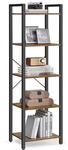 VASAGLE Regal B&uuml;cherregal Standregal mit offenen Ablagen 30 x 40 x 153 cm 