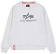 Alpha Industries Basic Sweater Sweatshirt f&uuml;r Herren Pastel Grey