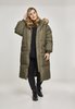 Urban Classics Damen TB2382-Ladies Oversize Faux Fur Puffer Coat Jacke, Mehrfarbig