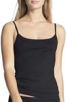 CALIDA Natural Comfort Spaghetti-Top Damen schwarz 48-50