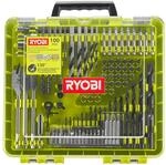 Ryobi RAKDD100 Bohr- und Antriebsset (100-teilig), Kunststoff, Holz, Sechskant