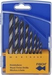 FISCH 01200008K Holzspiralbohrer-Kassette 0120 Bohrer &oslash; 3-10 mm 8-teilig, 8...