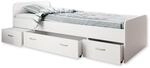 Boro Modernes Einzelbett mit 3X Schubk&auml;sten 90 x 200 cm - Praktisches Jugendzimmer