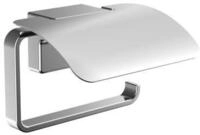 EMCO CUE Papierhalter, markant geformter Toilettenpapierhalter zur Wandmontage,
