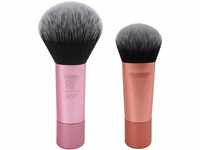 Real Techniques Mini Brush Foundation und Rouge-Duo, Reisegröße, für loses...