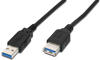 DIGITUS USB 3.2 Gen1 Verlängerungskabel - 1.8 m - USB A (St) zu USB A (Bu) - 5
