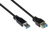 Good Connections 2711-S01 Verlängerungskabel USB 3.0 Stecker A auf Buchse A, 1m