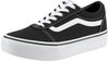 Vans Damen Ward Platform Canvas Sneaker, Canvas Black White, 37 EU
