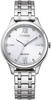 Citizen Damen Analog Eco-Drive Uhr mit Edelstahl Armband EM0500-73A, Silber