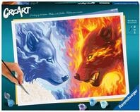 Ravensburger CreArt Feuer & EIS - Malen nach Zahlen f&uuml;r Erwachsene | DIY...