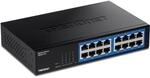 TRENDnet, TEG-S17D, 16-Port Gigabit Desktop Switch, 16 x Gigabit RJ-45 Ports,...