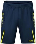 JAKO Herren Trainingsshorts Challenge, Marine/Neongelb, M
