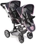 Bayer Chic 2000&reg; Puppenwagen Linus Duo &ndash; Melange Grau Navy &ndash; Faltbarer