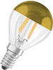 OSRAM Filament LED Lampe mit E14 Sockel, Warmweiss (2700K), Tropfenform Gold