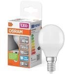 OSRAM LED-Lampe mit E14-Fassung, Tageslicht (6500 K), Tropfenform, 4,9 W,...