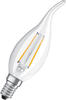OSRAM Filament LED Lampe mit E14 Sockel, Warmweiss (2700K), Windstoß Kerze, 4W,