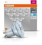 Osram LED Base PAR16 Reflektorlampe, mit GU10-Sockel, nicht dimmbar, Ersetzt 50...