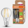 OSRAM LED Stromsparlampe, Filament Birne aus Glas mit E27 Sockel, Warmweiß...