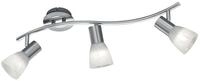 Trio Leuchten LED-Deckenleuchte "Levisto" in Nickel matt, Glas alabasterfarbig...