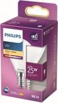 Philips LED Classic E14 Lampe (25 W), matte LED Lampe in Tropfenform mit...