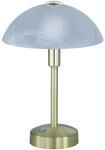 Trio Leuchten LED Tischleuchte Donna 525790108, Metall Messing matt, Glas