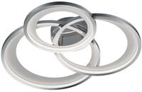 Trio Leuchten LED Deckenleuchte Granada 673810306, Metall Chrom/Wei&szlig;, inkl. 36...