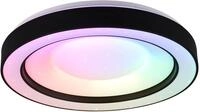 Reality Leuchten LED Deckenleuchte Arco R65091032, Kunststoff Schwarz matt,...