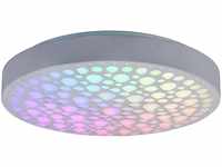 Reality Leuchten LED Deckenleuchte Chizu R67161131, Kunststoff Weiß matt,...