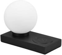 Reality Leuchten Tischleuchte Chloe R59080132, Metall Schwarz matt, Glas wei&szlig;, exkl.