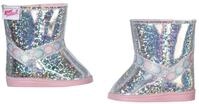 BABY born Winterstiefel niedrig, Puppenstiefel in Silber f&uuml;r 43 cm Puppen, 831793