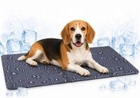 Flamingo k&uuml;hlmatte Hund - k&uuml;hlmatte Katze - Drop grau M - 70x50x0,6 cm - wasserfest