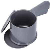 RBV Birkmann Mehlsieb mit Deckel, Easy Baking, &Oslash; 10 cm, dunkelgrau, aus...
