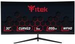 iTek Monitor GGC - 30" Curved R1800, WFHD 2560x1080 UltraWide, VA, 200Hz, 21:9, 1ms