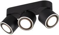 Trio Leuchten LED Deckeneinbau u. Aufbauleuchte Taurus 652910332, Metall Schwarz