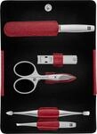 ZWILLING Manik&uuml;re-Set mit Nagel- und Hautschere, 5-tlg., Rot, Premium
