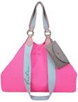 Fritzi Izzy Canvas Neon Pink Shopper Baumwollmix Damen Handtasche Festival City Beach