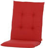Siena Garden MIRACH Sesselauflage 110 cm Dessin Uni rot, 100% Baumwolle