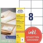 AVERY Zweckform LR3427 Recycling Etiketten (800 Adressaufkleber, 105x74mm auf...