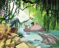 Komar Disney Fototapete | JUNGGLE Book Swimming with Baloo | Gr&ouml;&szlig;e: 368 x 254...
