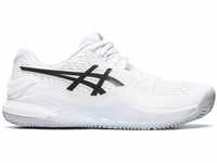 ASICS Herren Gel-Resolution 9 Clay Sneaker, White/Black, 46.5 EU